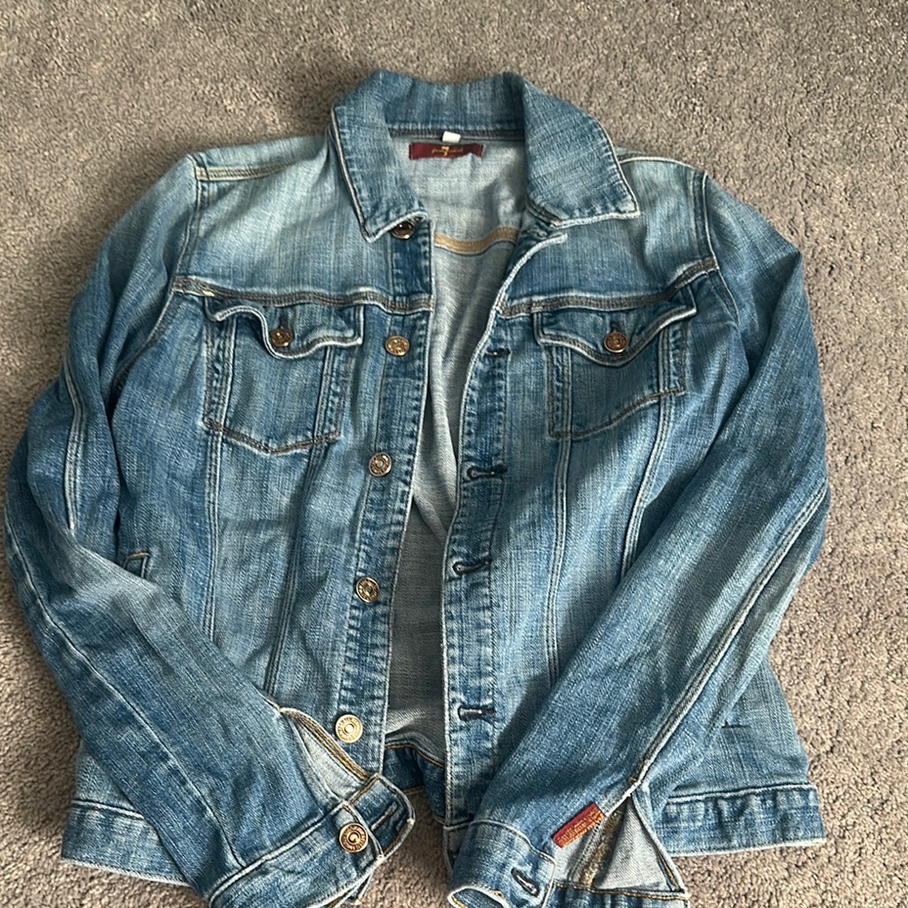 Stylish 7 for all mankind Blue Denim Jacket
